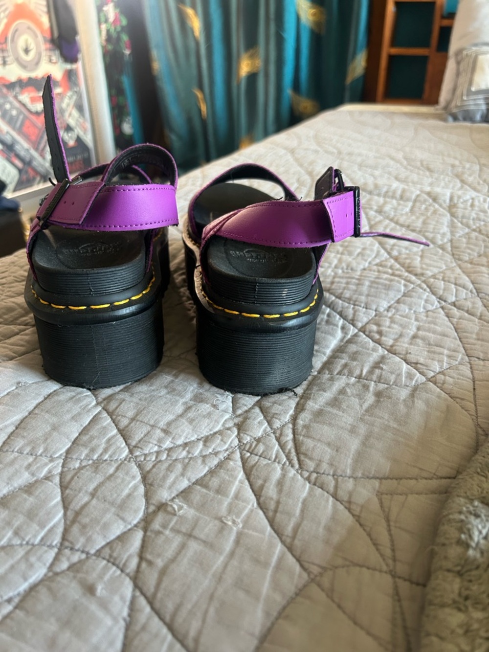 Dr. Martens Purple Platform Sandals - Picture 5 of 5